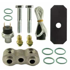 John Deere Cotton Stripper High-Low Binary Pressure Switch Kit, Single Switch, 3/4" Spacer - Air Conditioner