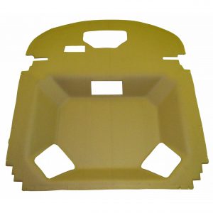 John Deere Tractor Main Headliner, Sailcloth Tan Vinyl w/ Formed Plastic-Air Conditioner