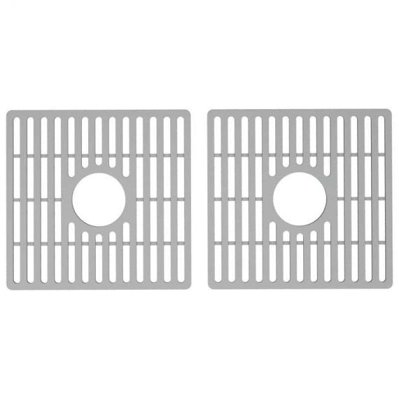 Vigo VGSG3618BL Gray Silicone Kitchen Sink Protective Bottom Grid For Double Basin 36 In. Sink