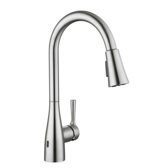 glacier-bay-sadira-1005-889-478-touchless-single-handle-pull-down-sprayer-kitchen-faucet-with-turbo-spray-and-fast-mount-in-stainless-steel