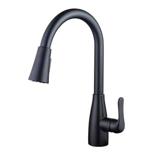 glacier-bay-mckenna-1005-604-254-single-handle-pull-down-sprayer-kitchen-faucet-in-matte-black-with-turbospray-and-fastmount