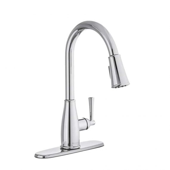 Glacier Bay Fairhurst 1004400736 Single-Handle Pull-Down Sprayer Kitchen Faucet with TurboSpray and FastMount in Chrome