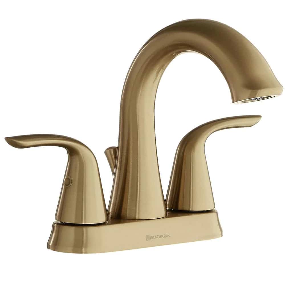 Glacier Bay Irena F51A1130CZ 4 in. Centerset 2-Handle Bathroom Faucet in Brushed Bronze