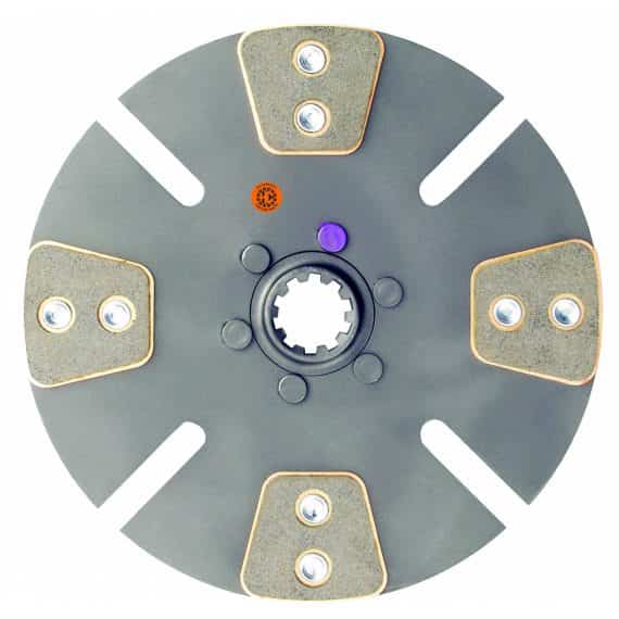 International Crawler/Dozer 10″ Transmission Disc, 4 Pad, w/ 1-3/8″ 10 Spline Hub – New – R65439