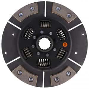 John Deere Forklift 10″ Transmission Disc, 4 Pad, w/ 1-5/16″ 20 Spline Hub – New – R24059