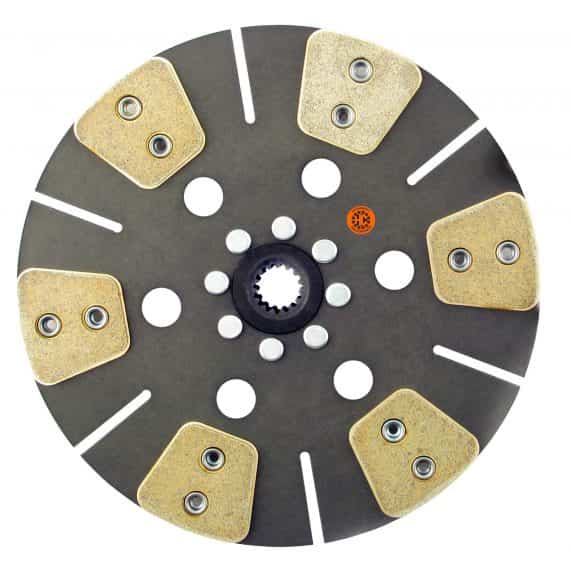 John Deere Loader Backhoe 11″ Transmission Disc, 6 Pad, w/ 1″ 15 Spline Hub – New – R63700 HD6
