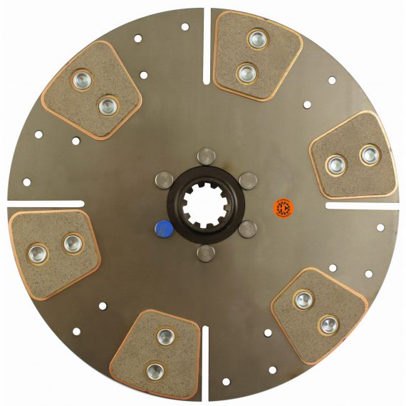 John Deere Skidder 11″ Transmission Disc, 6 Pad, w/ 1-1/4″ 10 Spline Hub – New – R21066 HD6