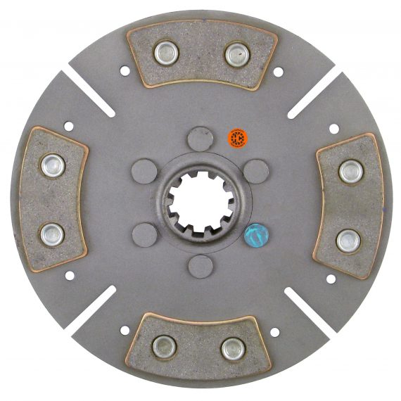 Massey Ferguson Combine 8″ Transmission Disc, 4 Pad, w/ 1-3/8″ 10 Spline Hub – New – M1259587 HD