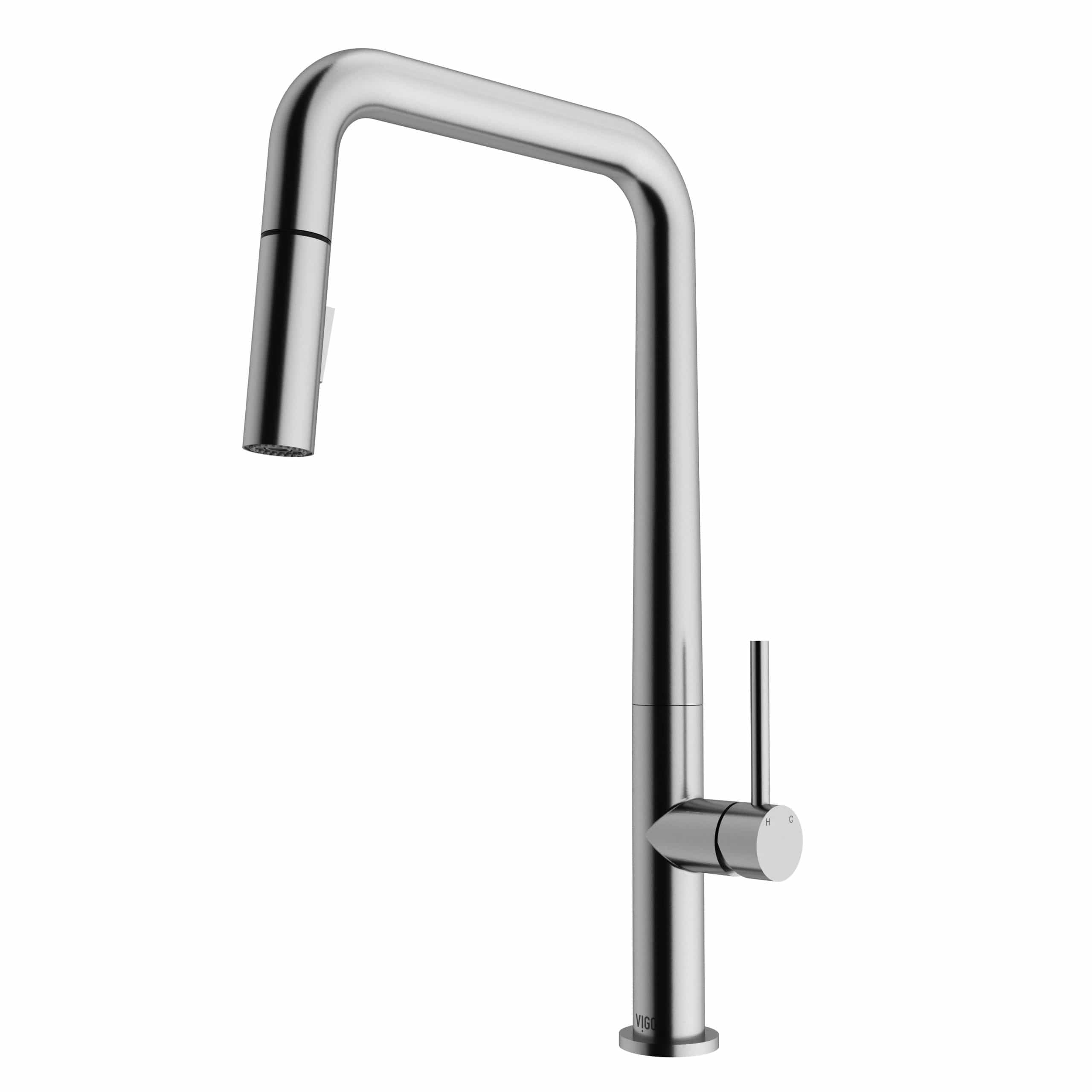 Vigo Parsons VG02031ST Single-Handle Pull-Down Sprayer Kitchen Faucet in Stainless Steel