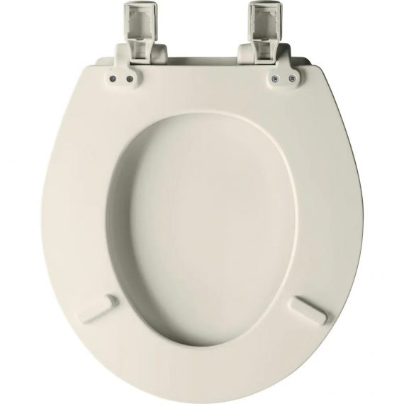 Bemis Atwood 1004925681 346 Round Closed Front Toilet Seat in Biscuit