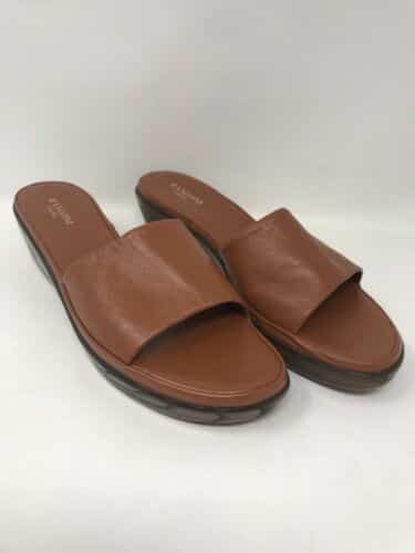 Amalfi By Rangoni Women Sandals Gold Leather Marilu Shoes Size 11 N