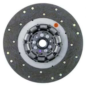 Case Backhoe 11″ Transmission Disc, Woven, w/ 1-1/8″ 17 Spline Hub – New – A36414N