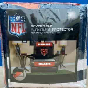 Chicago Bears Furniture Protector Cover Recliner Reversible Free Shipping