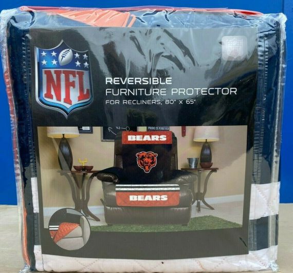 Chicago Bears Furniture Protector Cover Recliner Reversible Free Shipping