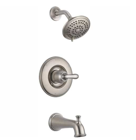 Delta T14494SS Linden 1Handle 1Spray Tub and Shower Faucet Trim Kit