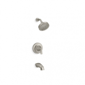 Kohler Elmbrook R21997-4E-BN 1-Handle 3-Spray Tub and Shower Faucet in Brushed Nickel