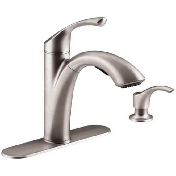 Kohler Mistos R72510-sd-vs Single-Handle Pull-Out Sprayer Kitchen Faucet In Stainless Steel