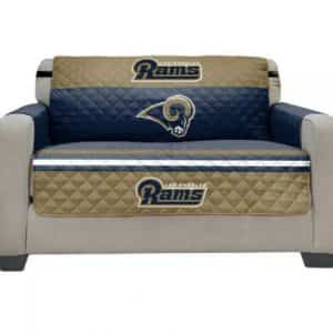 Los Angeles Rams Love Seat Cover Furniture Protector Microfiber Stains Spill