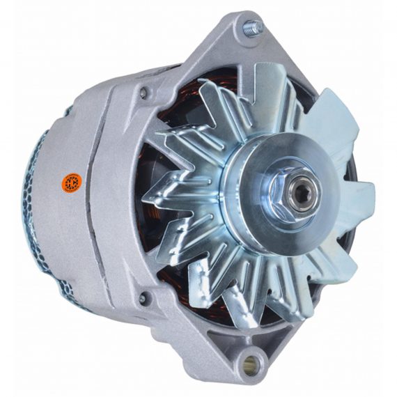 Massey Ferguson Wheel Loader Alternator – New, 12V, 105A, 10SI, Aftermarket Delco Remy – 89017575N