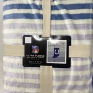 NFL Indianapolis Colts State Ultra Fleece Silk Touch Throw Bed Blanket 60″x70″