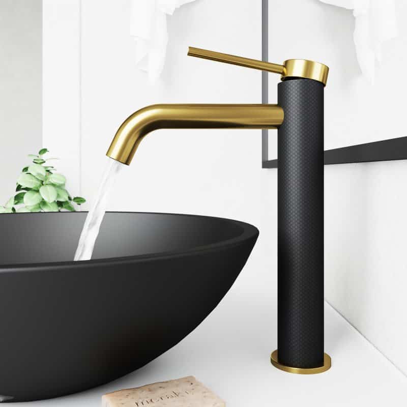 vigo-lexington-vg03028mgmb-cfiber-single-handle-vessel-sink-faucet-in-matte-gold-matte-black