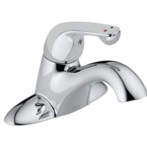 Delta Commercial 501LF-HDF 4 in. Centerset Single-Handle Bathroom Faucet in Chrome
