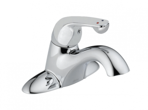 Delta Commercial 501LF-HDF 4 in. Centerset Single-Handle Bathroom Faucet in Chrome
