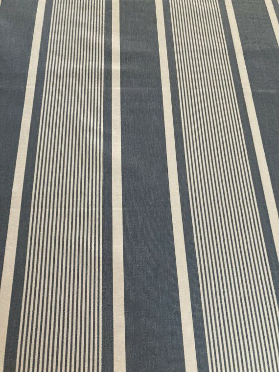 pottery-barn-bay-stripe-blue-fabric-2-1-8-yards-new-old-stock