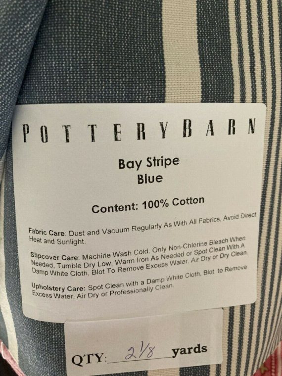 pottery-barn-bay-stripe-blue-fabric-2-1-8-yards-new-old-stock