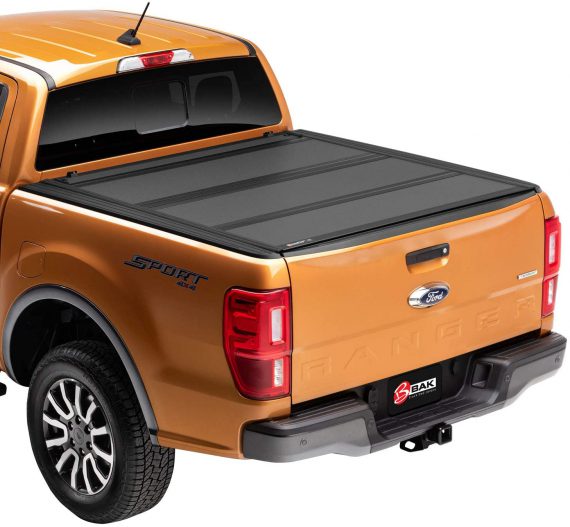 BAK BAKFlip MX4 Hard Folding Truck Bed Tonneau Cover | 448333 | Fits 2019 – 2021 Ford Ranger 6′ 1″ Bed (72.7″)