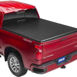 Tonno Pro Tonno Fold, Soft Folding Truck Bed Tonneau Cover | 42-117 | Fits 2019 – 2021 Chevy/GMC Silverado/Sierra, works w/ MultiPro/Flex tailgate (w/o factory side storage boxes) 6′ 7″ Bed (79.4″)