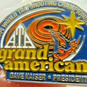 2004 GRAND AMERICAN TRAPSHOOTING CHAMPIONSHIPS,DAVE KAISER PRESIDENT LAPEL PIN