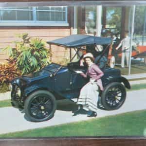 1913 OAKLAND TOURING CAR CARRIAGE CAVALCADE SILVER SPRINGS FLORIDA post card