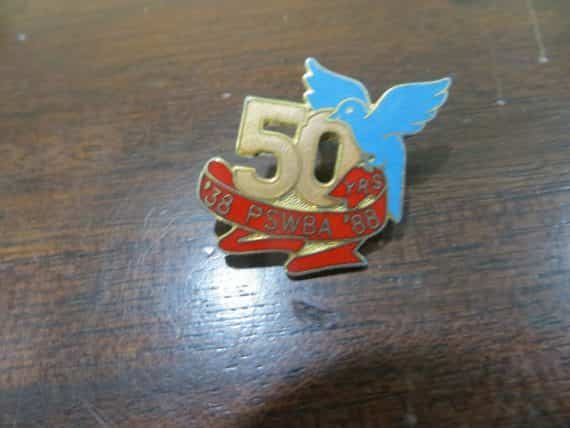 1938-1988 50th anniversary Pennsylvania State Women’s Bowling Association pin