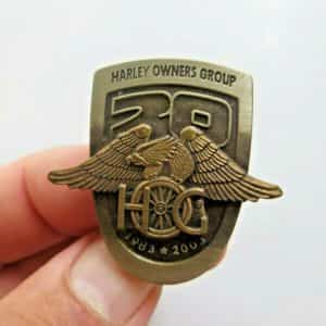 1983-2003  20YR ANNIVERSARY HOG  HARLEY DAVIDSON MOTORCYCLE LAPEL PIN