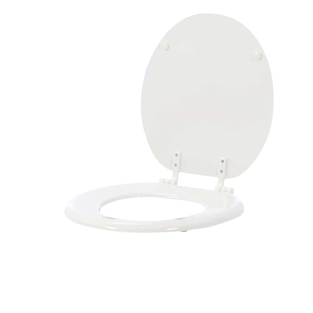30015 000 Round Closed Front Toilet Seat in White