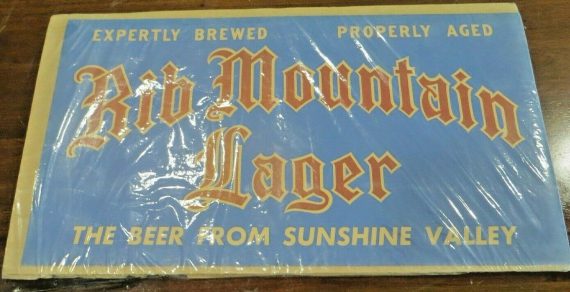 rib-mountain-lagerthe-beer-from-sunshine-valleyvery-old-obsolete-beer-co-sign