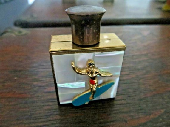 vtg-mother-of-pearl-back-ground-surfer-mini-perfume-bottle-collectible-empty