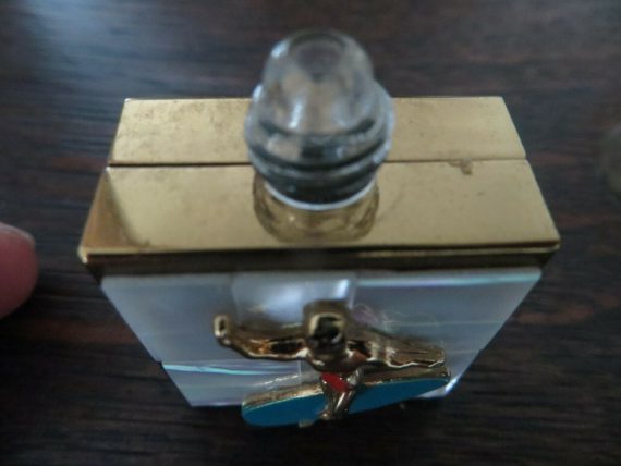 vtg-mother-of-pearl-back-ground-surfer-mini-perfume-bottle-collectible-empty