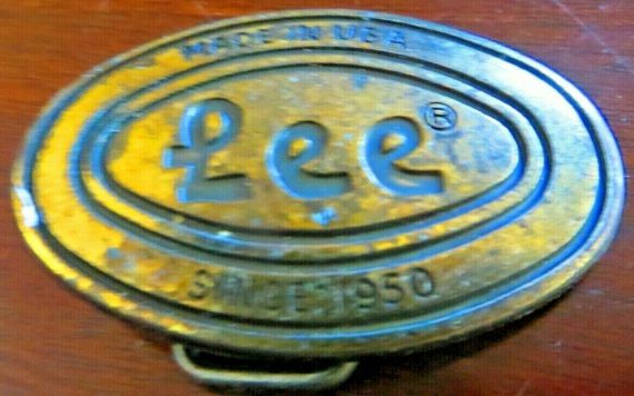 lee-jeans-since-1950-ny-ny-brass-belt-buckle-2-1-4-x-1-1-2-inches