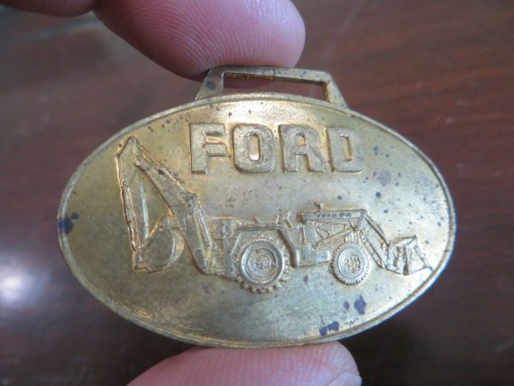 ford-backhoe-tractor-digger-original-key-fob-2-x-1-1-2-inches-key-chain
