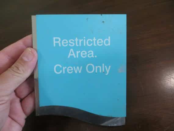 new-amsterdam-cruise-liner-ship-obsolete-boat-restricted-area-crew-only-sign