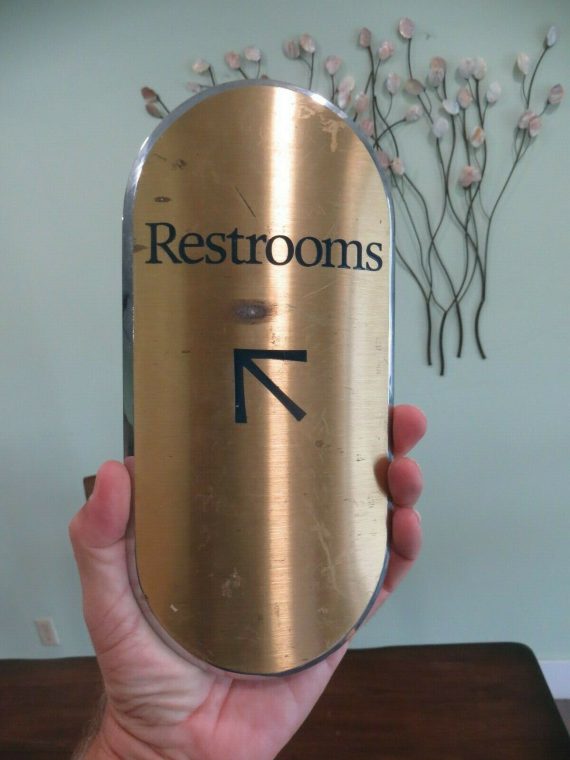 restrooms-solid-stainless-steel-sign-off-of-de-commitioned-cruise-liner-ship