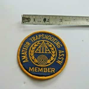 A.T.A.AMERICAN TRAPSHOOTING ASS’N MEMBER SEW ON COLLECTIBLE VTG SHOOTING PATCH