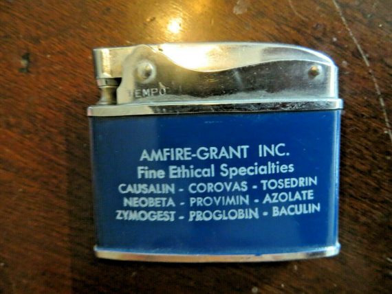 flat advertising lighter ,AMFIRE GRANT,FINE ETHICAL SPECIALTIES ,UNFIRED CHROME