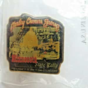HARLEY OWNERS GROUP, RUMBLE IN THE VALLEY, MANKATO MN,2000 DATED SOUVENIR PIN