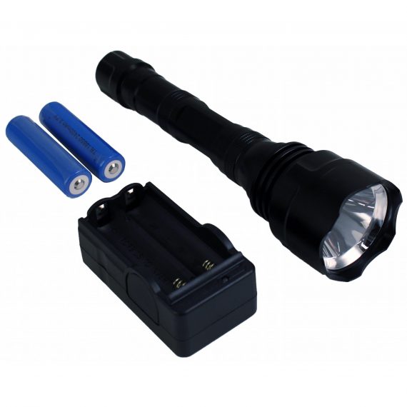 Heavy Duty Aluminum Rechargeable Flashlight w/ Battery, 1100 Lumens – 8302094