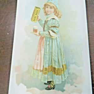 HIRES ROOT BEER HIRES COUGH CURE,25C PACKAGE Picture Victorian Trade Card
