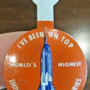 I’VE Been On Top Empire State Observatories World’s Highest flip over tin pin