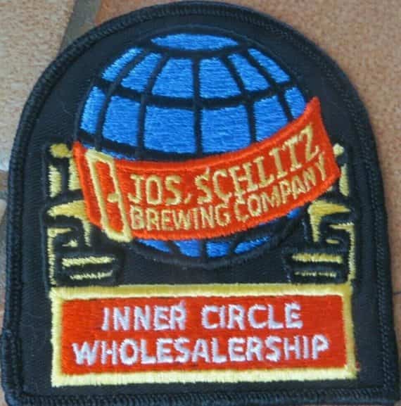 JOS SCHLITZ BREWING COMPANY INNER CIRCLE  WHOLESALERSHIP ORIGINAL PATCH MINTY